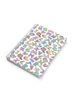 LOWHA Cute Alphabets A5 Spiral Bound Notebook Multicolour  - Image 2