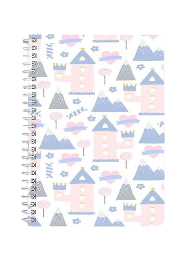 LOWHA Cute Stickers Design A5 Spiral Bound Notebook Multicolour  - Image 1