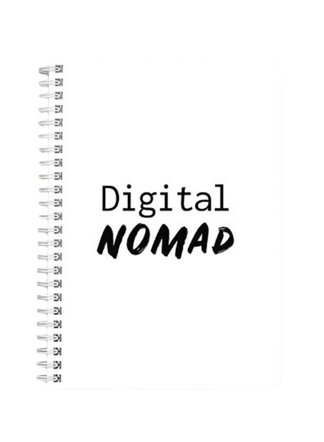 LOWHA - Digital Nomad A5 Spiral Bound Notebook Black/White - Image 1