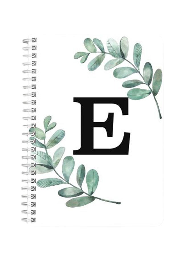 LOWHA A5 Spiral Bound Notebook White/Green/Black - Image 1