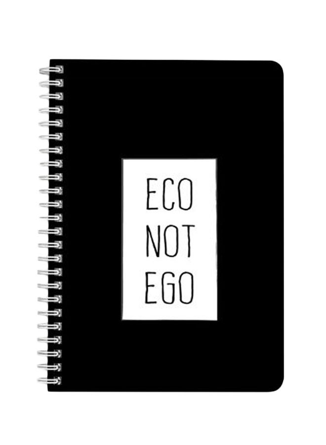 LOWHA A5 Spiral Bound Notebook Black/White - Image 1