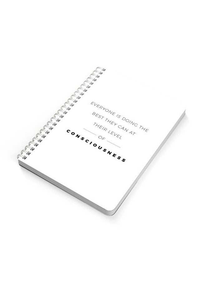 LOWHA Everyone Is Doing A5 Spiral Bound Notebook Black/White  - Image 2
