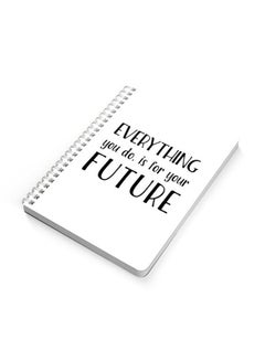 LOWHA Everything You Do Is For You A5 Spiral Bound Notebook Black/White  - Image 2