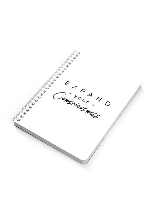 LOWHA A5 Spiral Bound Notebook Black/White - Image 2