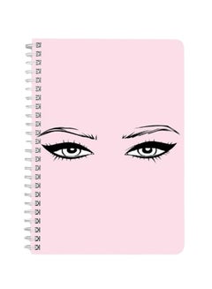 LOWHA Eyes A5 Spiral Bound Notebook Pink/Black  - Image 1
