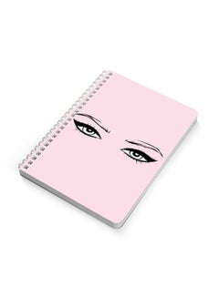 LOWHA Eyes A5 Spiral Bound Notebook Pink/Black  - Image 2