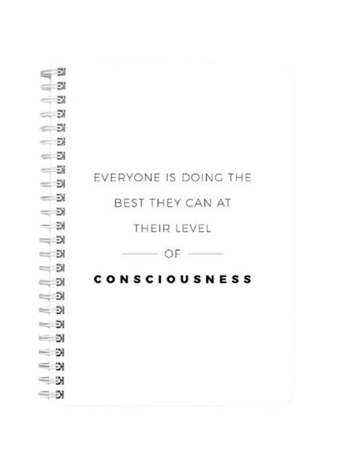 LOWHA Everyone Is Doing A5 Spiral Bound Notebook Black/White  - Image 1