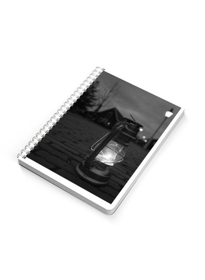 LOWHA Fanoos On Street A5 Spiral Bound Notebook Black/White - Image 2