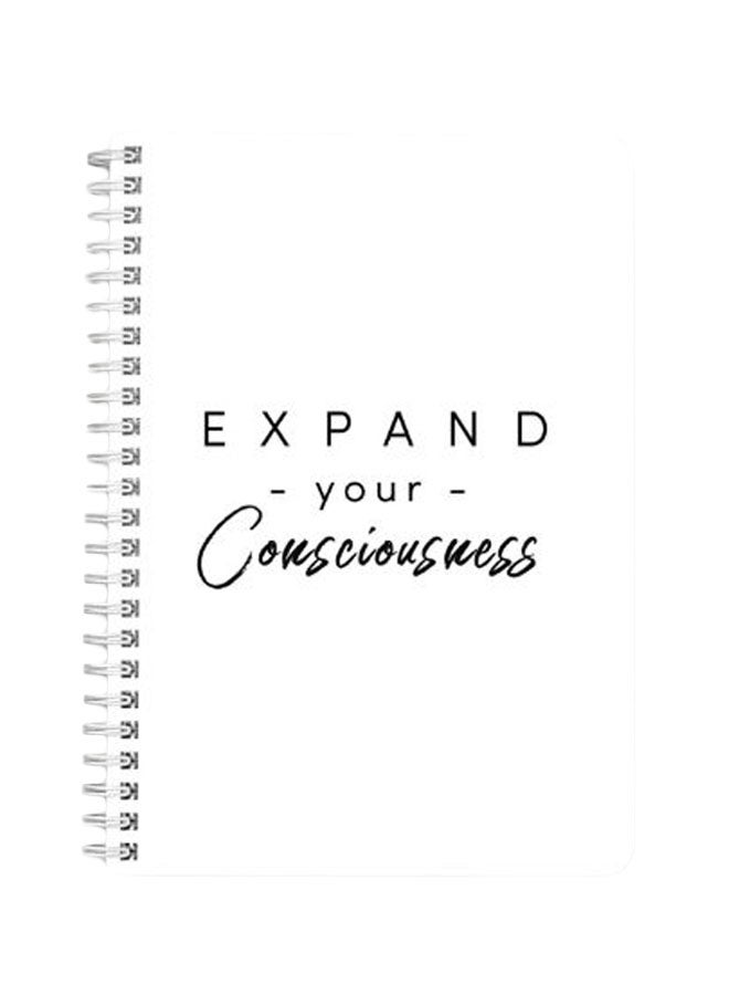 LOWHA A5 Spiral Bound Notebook Black/White - Image 1