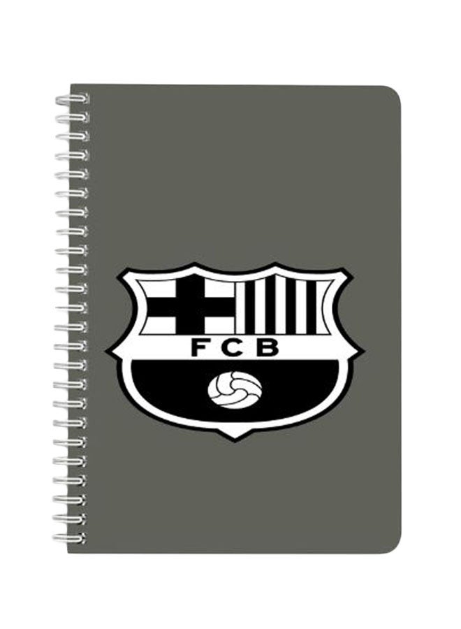 لوحة دفتر بسلك حلزوني مقاس A5 رمادي/ أسود/ أبيض - Image 1