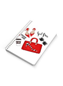 LOWHA Feel Free A5 Spiral Bound Notebook Black/White/Red  - Image 2