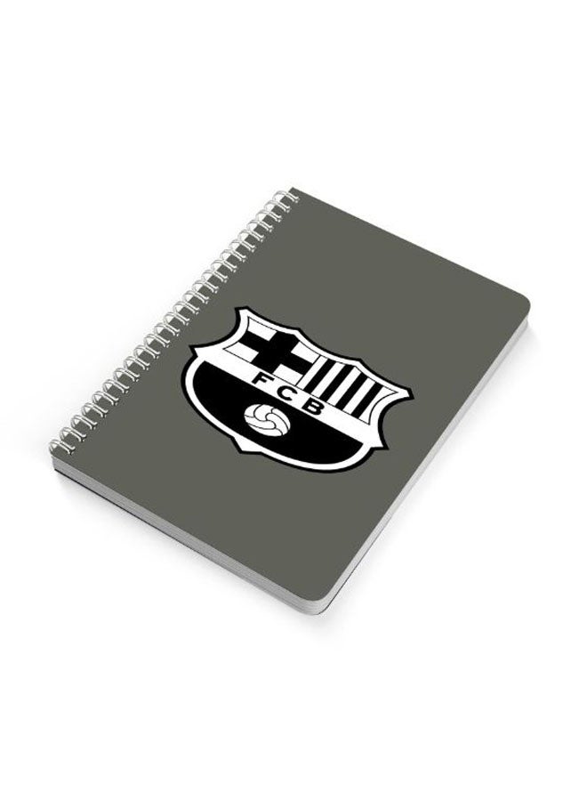 لوحة دفتر بسلك حلزوني مقاس A5 رمادي/ أسود/ أبيض - Image 2