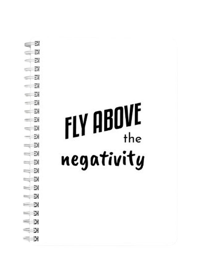 LOWHA A5 Spiral Bound Notebook Black/White  - Image 1