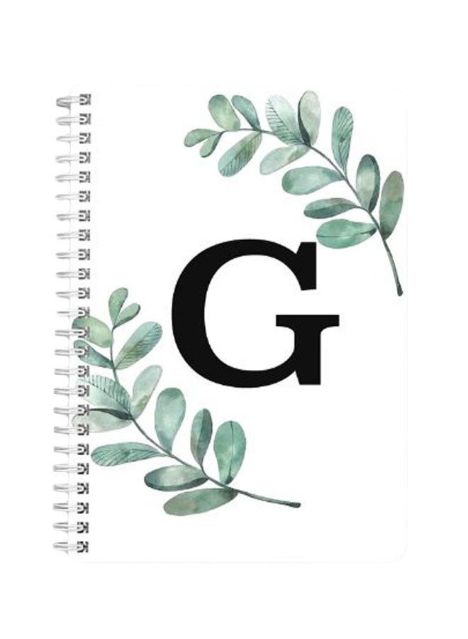 LOWHA A5 Spiral Bound Notebook Black/White/Green  - Image 1
