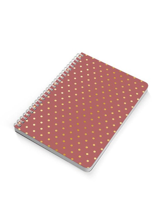 LOWHA A5 Spiral Bound Notebook Pink/Gold - Image 2