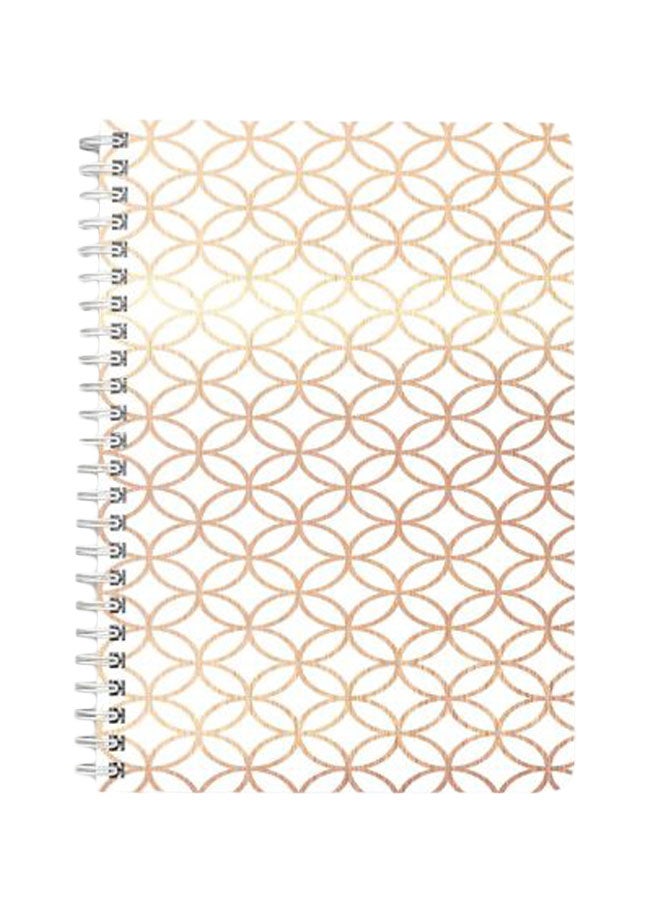LOWHA A5 Spiral Bound Notebook Beige/White - Image 1