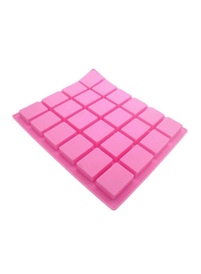 VolksRose 24-Cavity Flexible Silicone Mould Pink 24.5. x 20.9centimeter  - Image 1