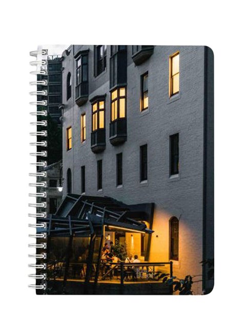 Concrete Cafe A5 Spiral Bound Notebook Multicolour