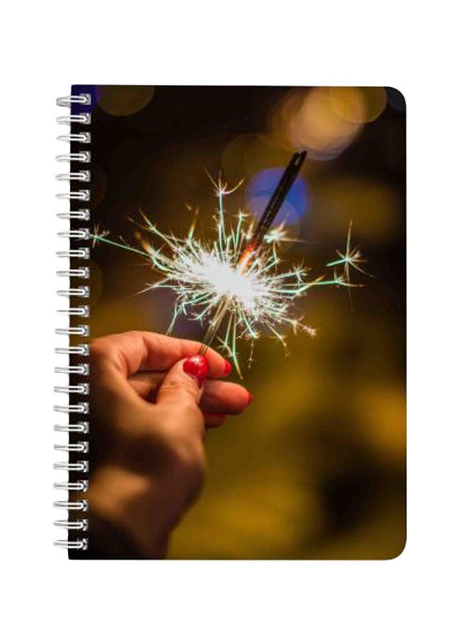 LOWHA Firework A5 Spiral Bound Notebook Multicolour - Image 1