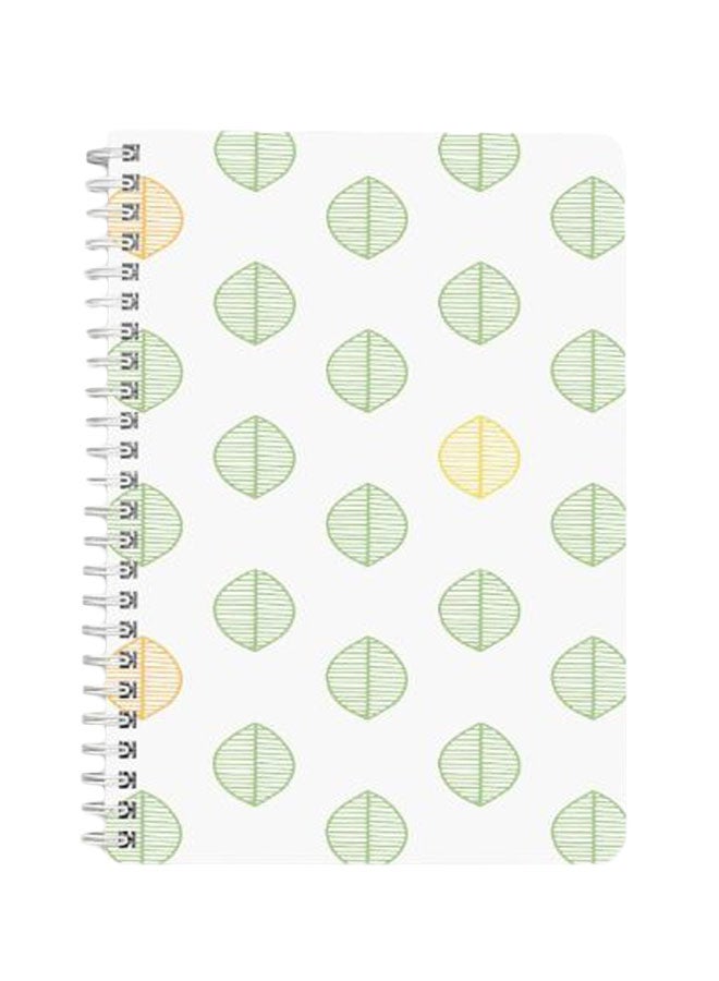 لوحة دفتر بسلك حلزوني مقاس A5 أخضر/أبيض - Image 1