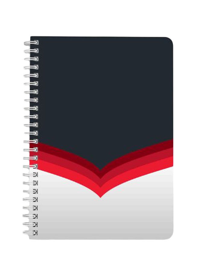 LOWHA A5 Spiral Bound Notebook Black/Red/Grey  - Image 1