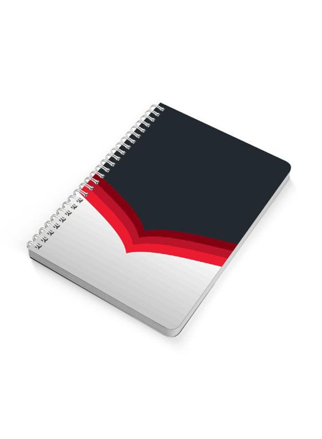 LOWHA A5 Spiral Bound Notebook Black/Red/Grey  - Image 2