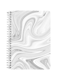 LOWHA A5 Spiral Bound Notebook White/Grey  - Image 1