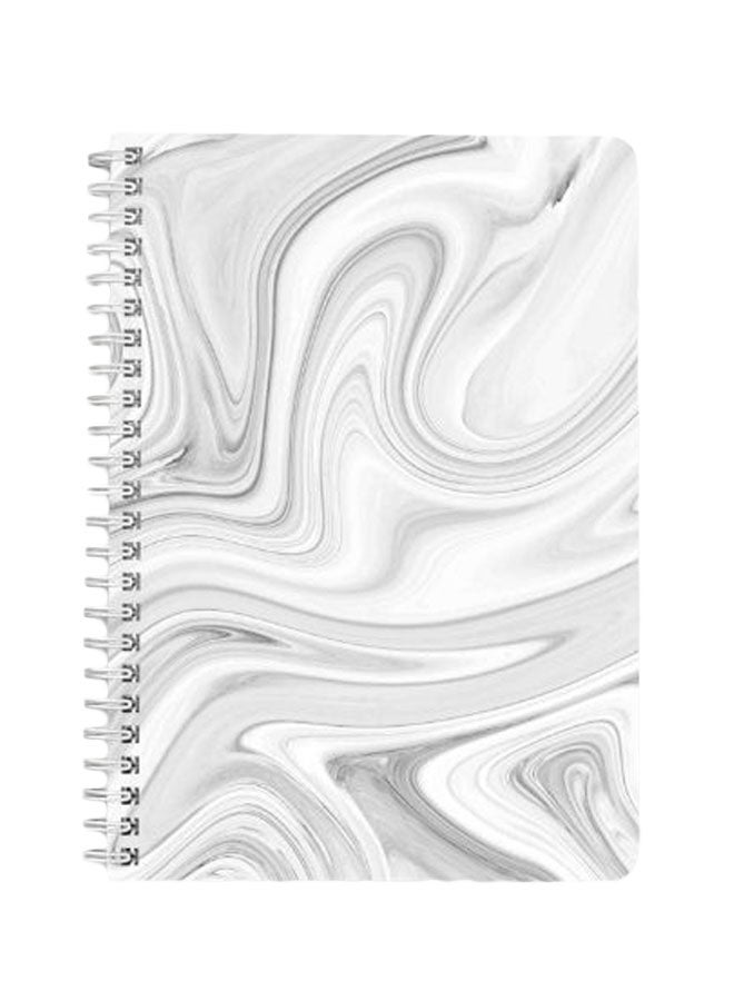 LOWHA - A5 Spiral Bound Notebook White/Grey - Image 1
