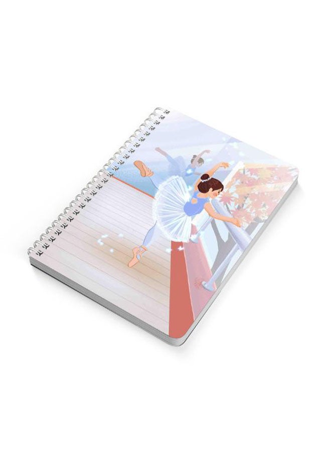 LOWHA Hand Painted Pallet A5 Spiral Bound Notebook Multicolour  - Image 2
