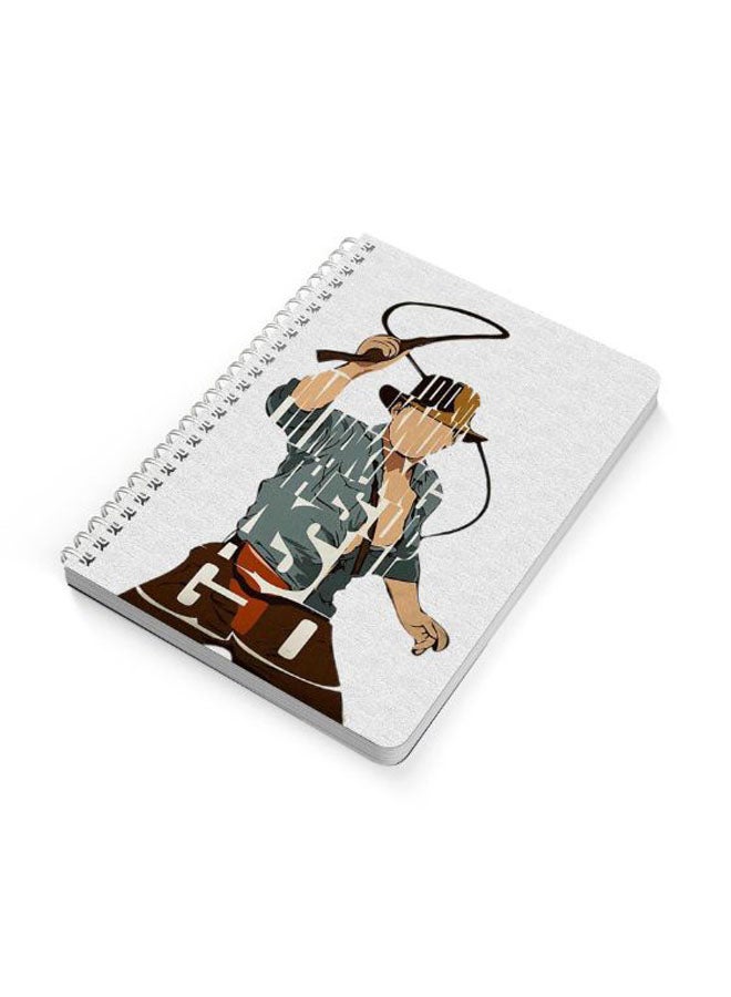 LOWHA Indiana Jones A5 Spiral Bound Notebook Multicolour  - Image 2