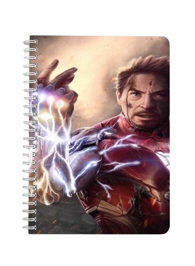 LOWHA Iron Man A5 Spiral Bound Notebook Multicolour  - Image 1