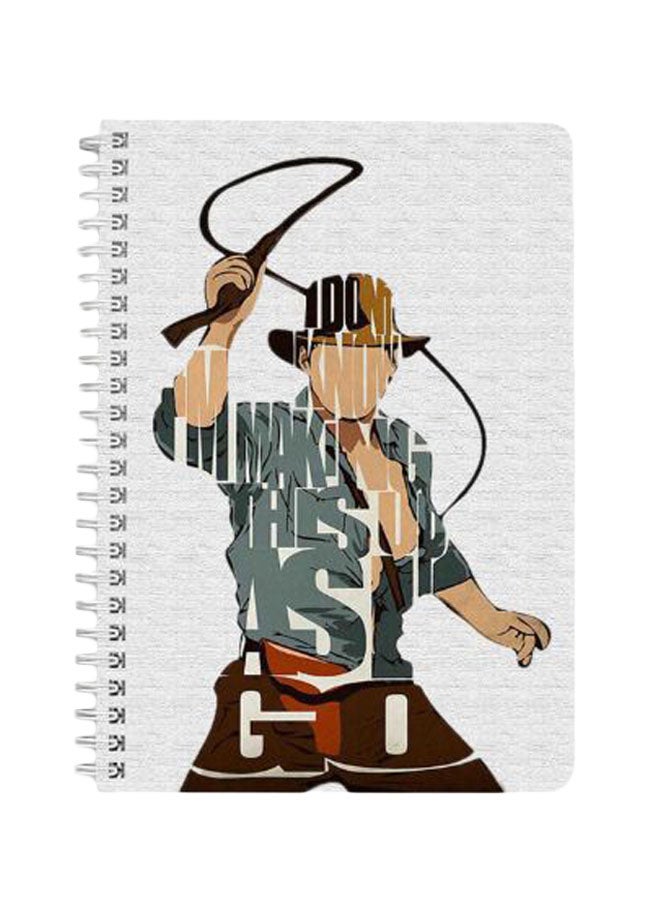 LOWHA Indiana Jones A5 Spiral Bound Notebook Multicolour  - Image 1