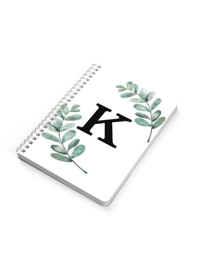 لوحة دفتر بسلك حلزوني مقاس A5 أخضر/أسود/أبيض - Image 2