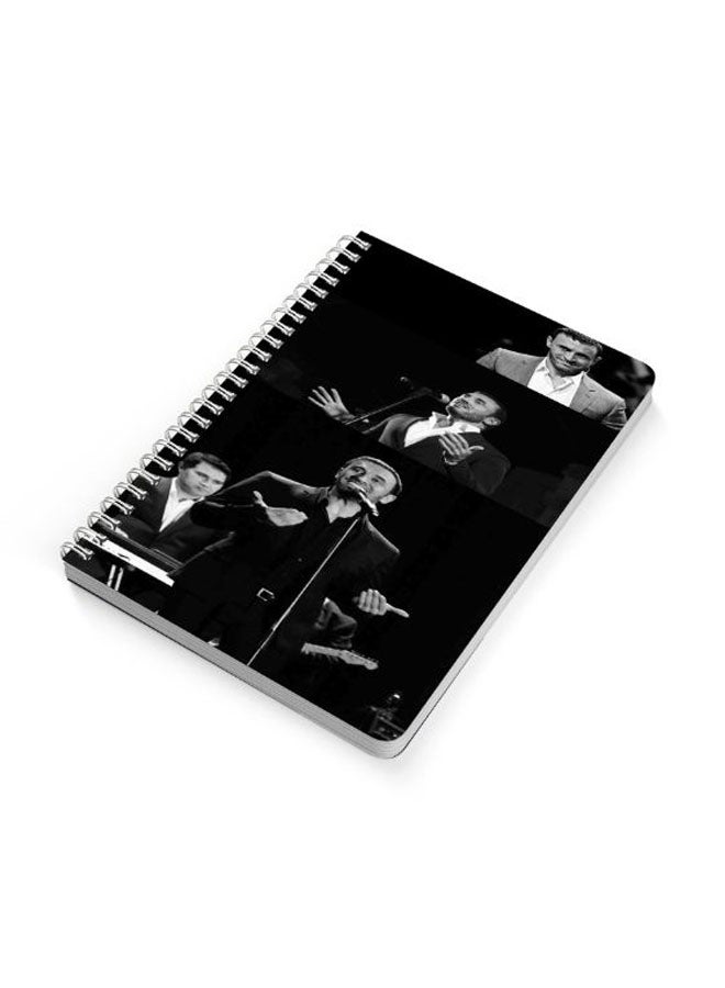 LOWHA - Khadem A5 Spiral Bound Notebook Black/White - Image 1