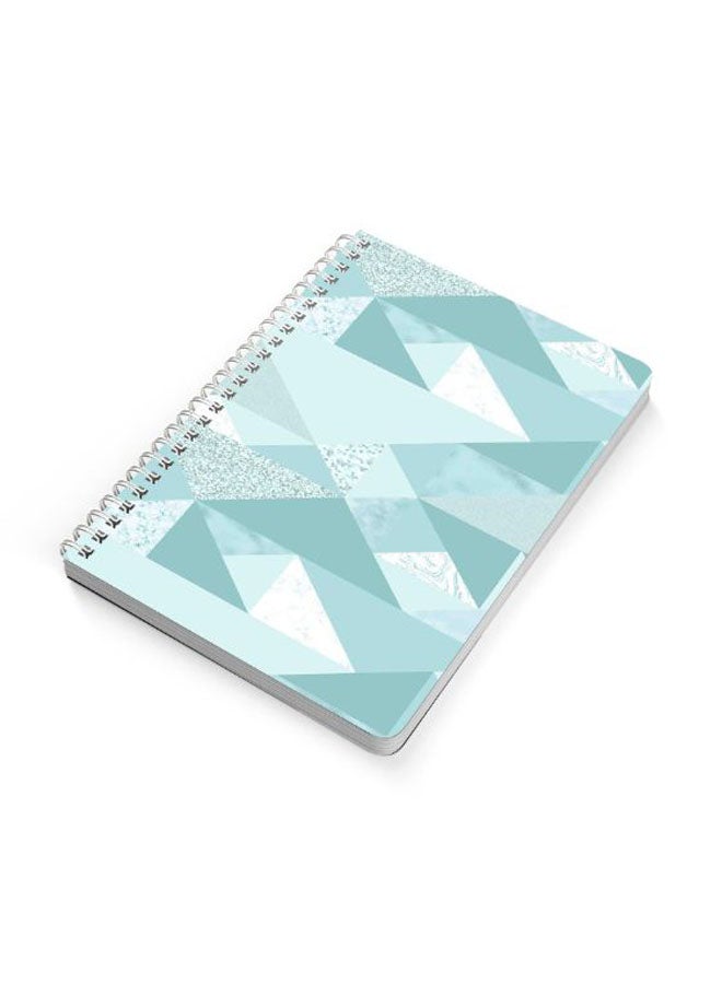 لوحة دفتر بسلك حلزوني مقاس A5 أزرق/ أبيض - Image 2