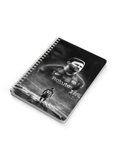 LOWHA Lionel Messi A5 Spiral Bound Notebook Black/Grey  - Image 2