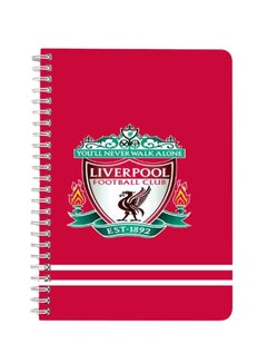 LOWHA Liverpool A5 Spiral Bound Notebook Red/Green/White  - Image 1