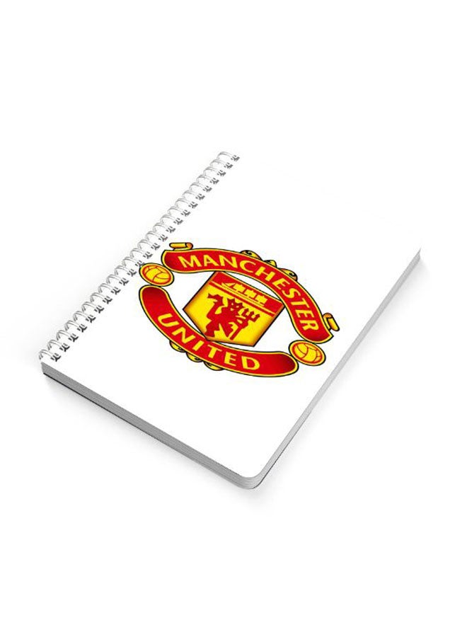 LOWHA Manchester United A5 Spiral Bound Notebook Red/Yellow/White  - Image 2