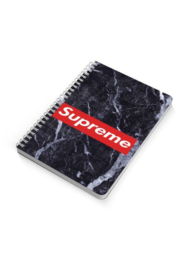 LOWHA A5 Spiral Bound Notebook Red/Black/White - Image 2