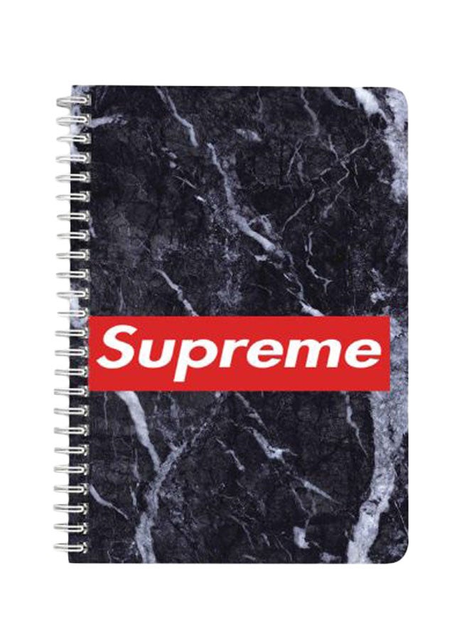 LOWHA A5 Spiral Bound Notebook Red/Black/White - Image 1