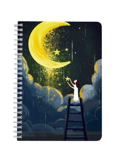 LOWHA Moonlight Starts A5 Spiral Bound Notebook Multicolour  - Image 1