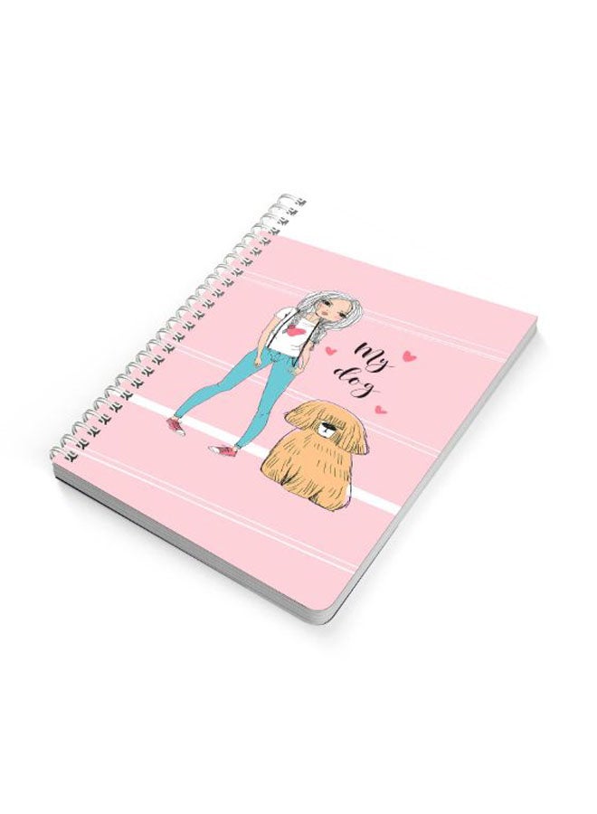 LOWHA - My Dog A5 Spiral Bound Notebook Multicolour - Image 1