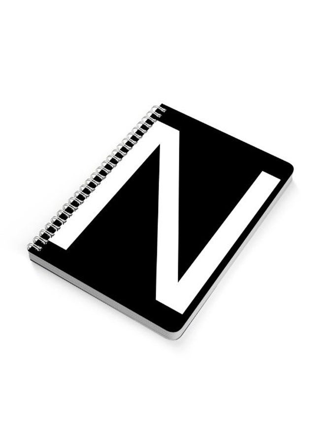 LOWHA - A5 Spiral Bound Notebook Black/White - Image 1