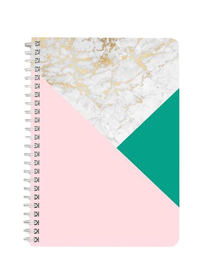 LOWHA Marble Deisgn A5 Spiral Bound Notebook Multicolour - Image 1