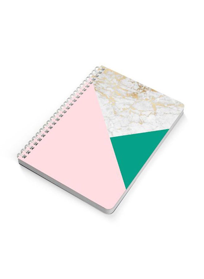 LOWHA Marble Deisgn A5 Spiral Bound Notebook Multicolour - Image 2