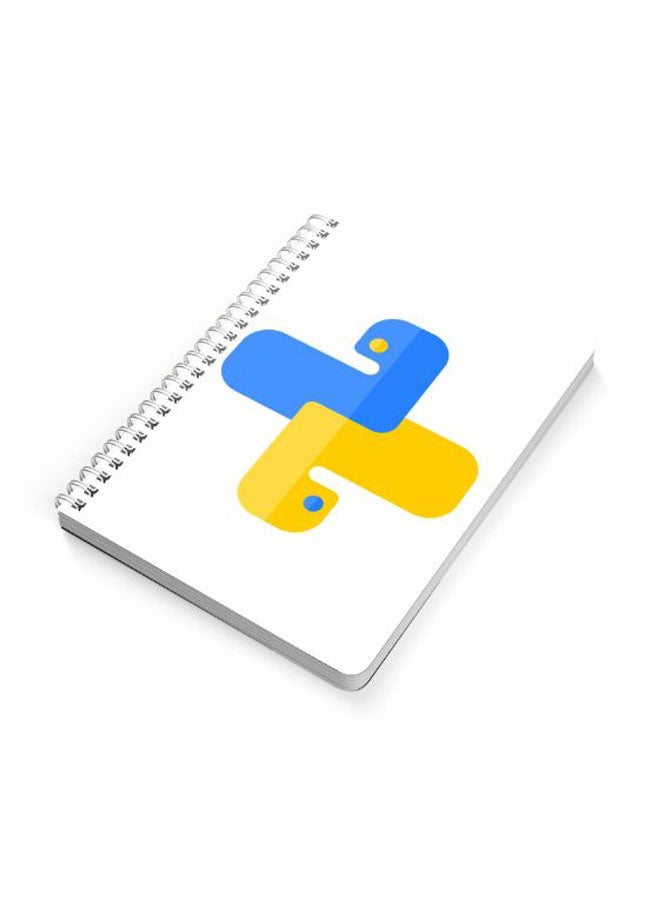 LOWHA Python A5 Spiral Bound Notebook Blue/Yellow/White - Image 2