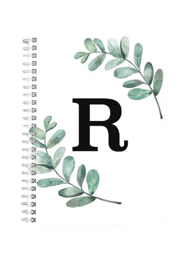 LOWHA A5 Spiral Bound Notebook Green/Black/White - Image 1