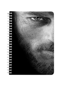LOWHA Ragnar Lothbrok A5 Spiral Bound Notebook Black/Grey  - Image 1