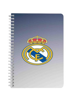 LOWHA Real Madrid Club A5 Spiral Bound Notebook Multicolour  - Image 1