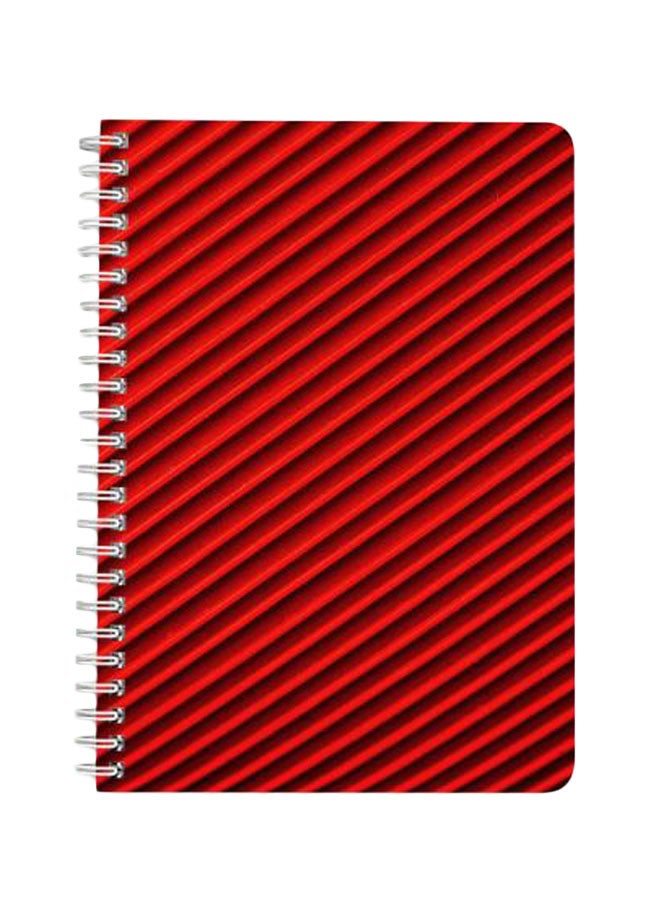 LOWHA - A5 Spiral Bound Notebook Red/Black - Image 1